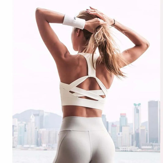 Strap Up Push Sports Bra for Women's Gym  and Yoga Athletic Undergarment